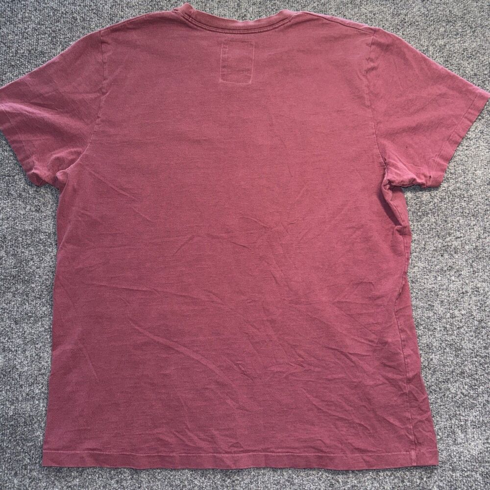 Vintage Hollister California Surf Graphic Tee Shirt - Burgundy/Maroon Size XL - Picture 6 of 6